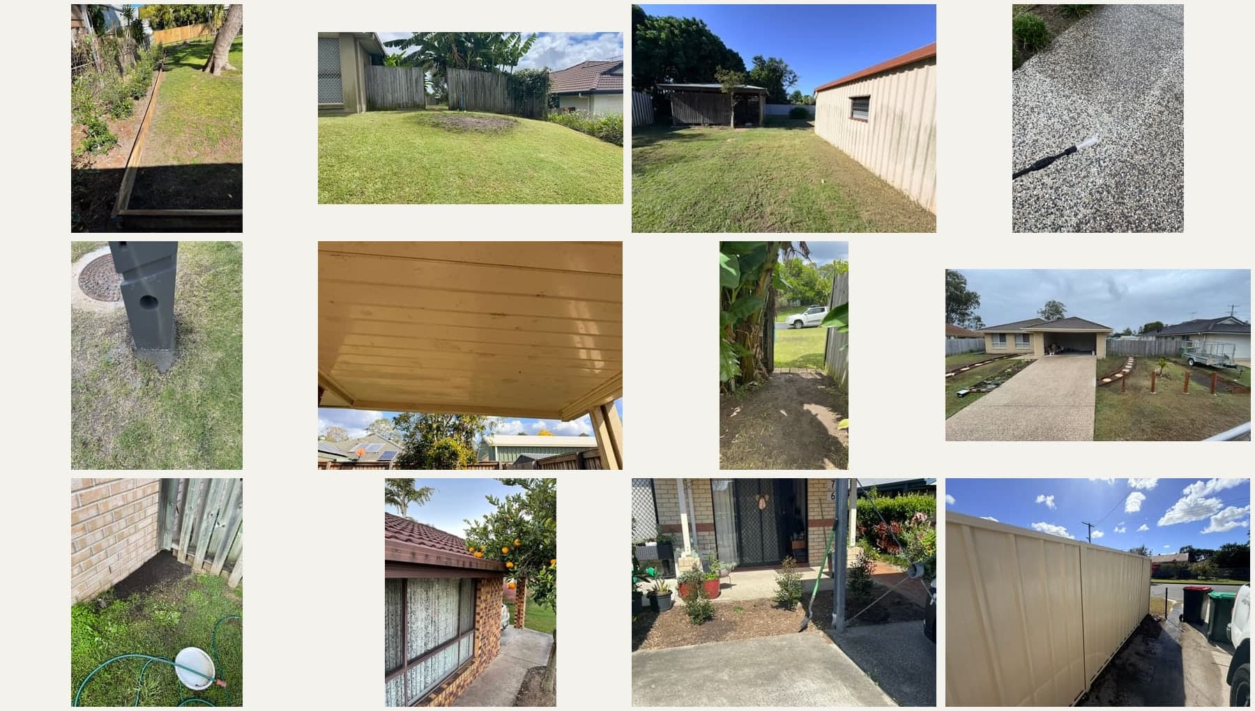 Yard maintenance work